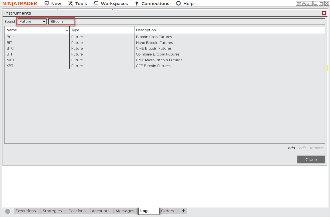 add-btc-to-instrument-list-on-ninjatrader