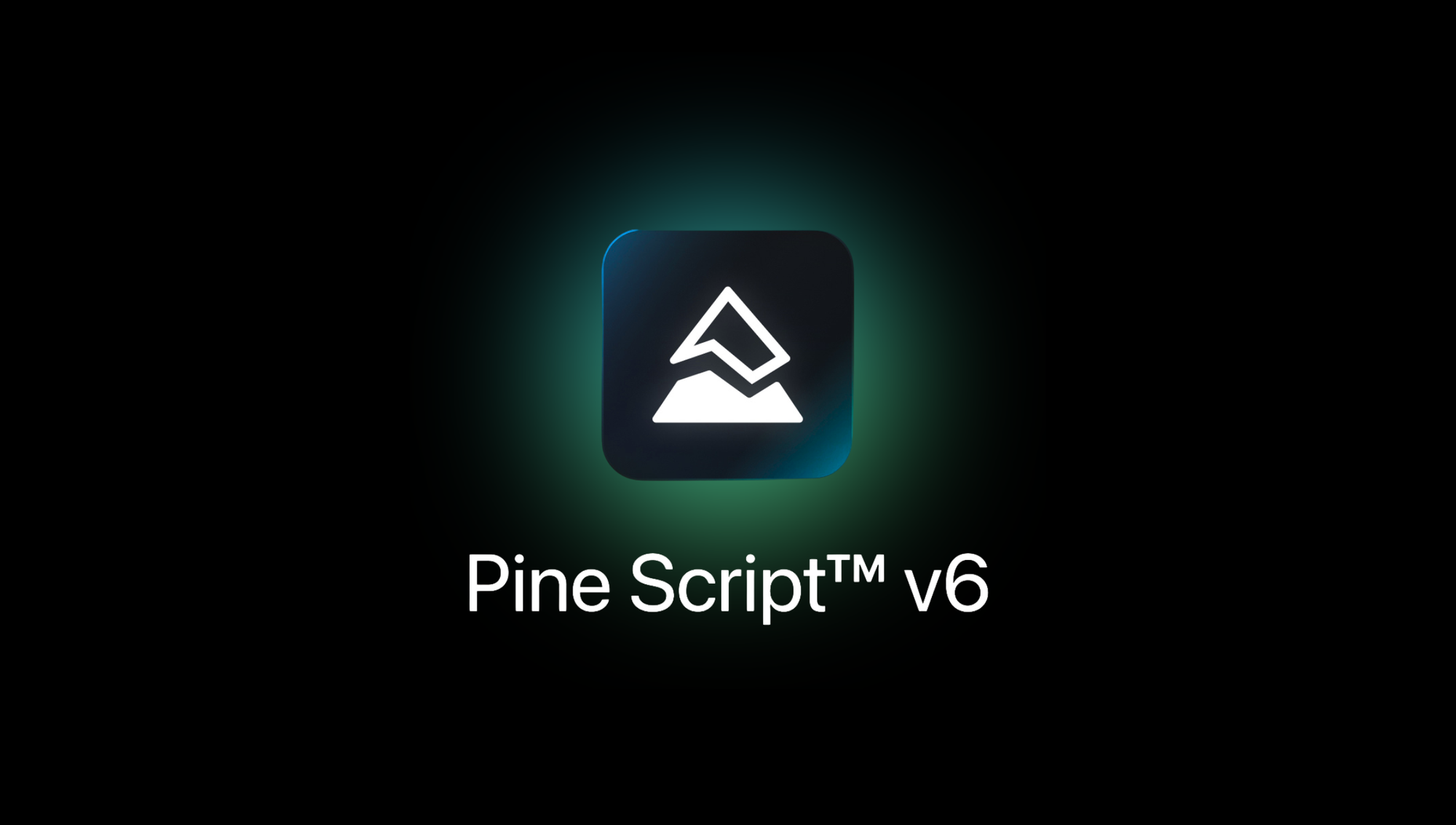 Pine Script logo with trademarked name and v6