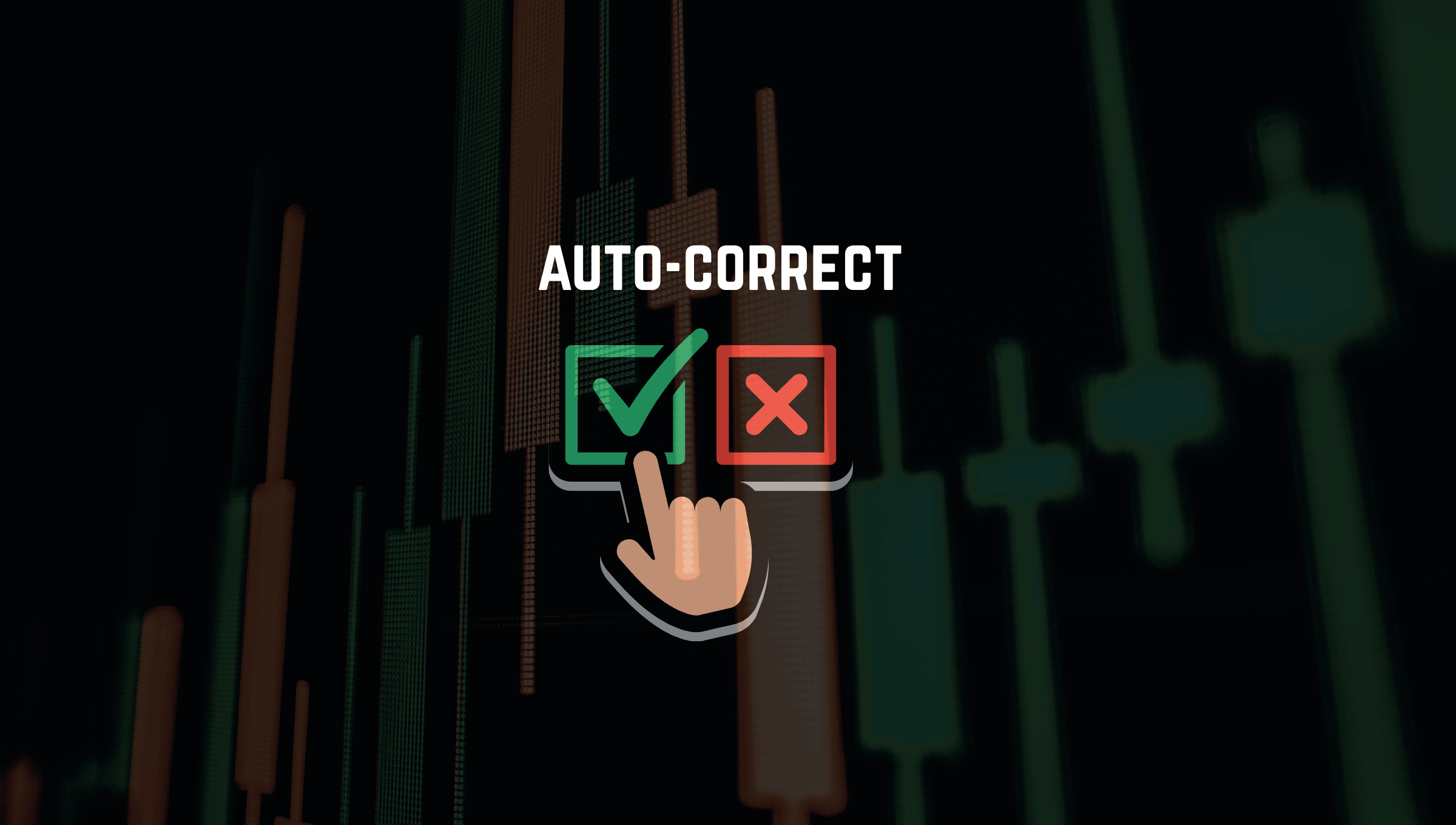 Auto-correct checkmark and X icons over a candlestick chart — CrossTrade Strategy Sync resync mode for fixing TradingView to NinjaTrader position mismatches