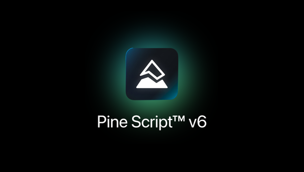 Pine Script logo with trademarked name and v6 