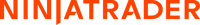 the ninjatrader logo in a bright orange color
