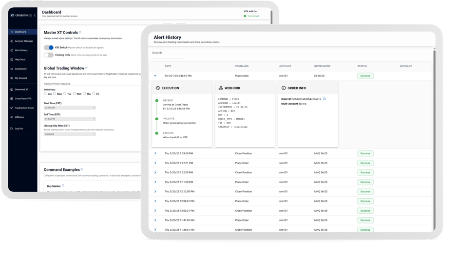 Dashboard mockup