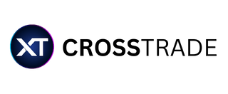 The CrossTrade logo: the XT mark beside a black CROSSTRADE wordmark, small