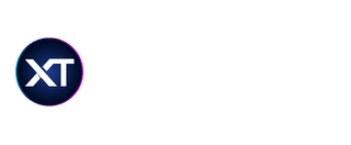 The CrossTrade logo: the XT mark beside a white CROSSTRADE wordmark, for dark backgrounds, small