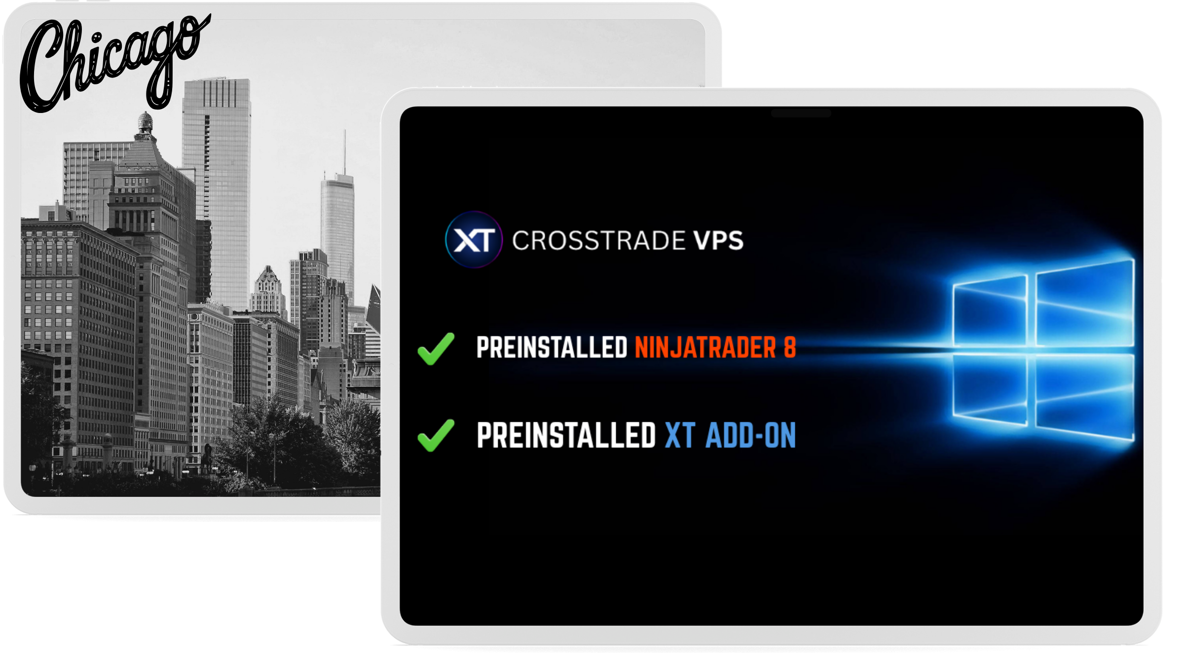 CrossTrade Chicago-based Windows VPS dashboard